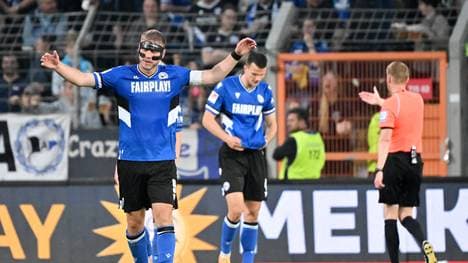 Fabian Klos stieg mit der Arminia ab