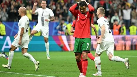 Ronaldo nach seinem Fehlschuss