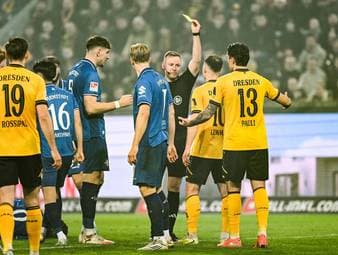 Rote Karten: Helle Aufregung in Dresden
