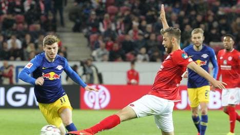 Timo Werner erzielte gegen den FSV Mainz das zwischenzeitliche 3:1 für Leipzig