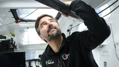 Boris Herrmann an Bord der Malizia