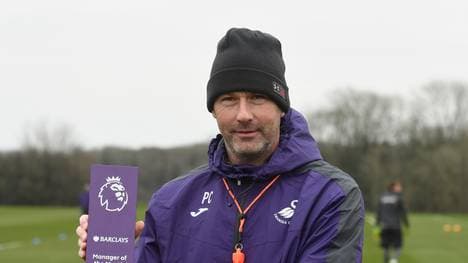 Paul Clement Receives the Premier League Manager of the Month Award