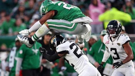 NFL-Superstar Saquon Barkley hebt für die Eagles ab