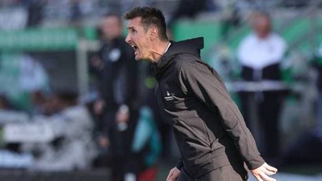 Miroslav Klose war mit der Leistung von Stefanos Tzimas nicht zufrieden