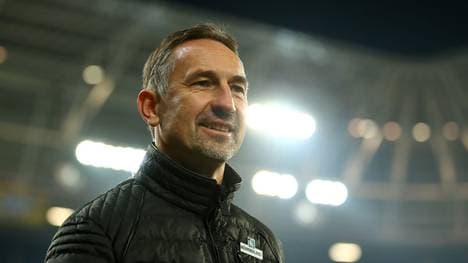 SINSHEIM, GERMANY - NOVEMBER 24: Head coach Achim Beierlorzer of Mainz is seen during the Bundesliga match between TSG 1899 Hoffenheim and 1. FSV Mainz 05 at PreZero-Arena on November 24, 2019 in Sinsheim, Germany. (Photo by Lars Baron/Bongarts/Getty Images)
