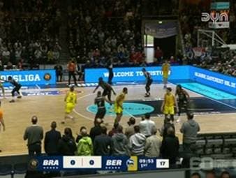 Die BBL-Highlights der Basketball-Partie Basketball Löwen Braunschweig - ALBA BERLIN im Video.