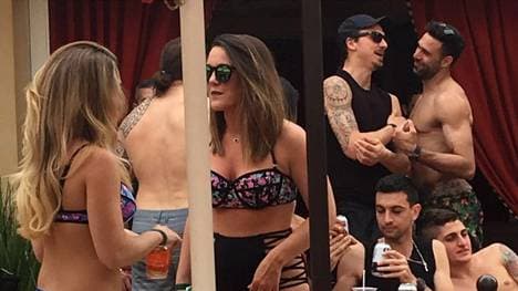 Zlatan Ibrahimovic (2.v.l.) ließ es sich in Las Vegas gutgehen