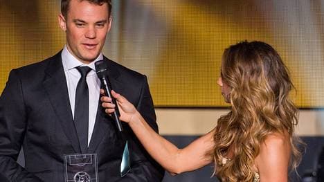 Manuel Neuer und Kate Abdo