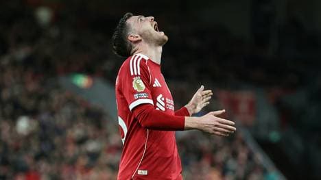 Frust: Andy Robertson nach dem Remis gegen Tottenham 