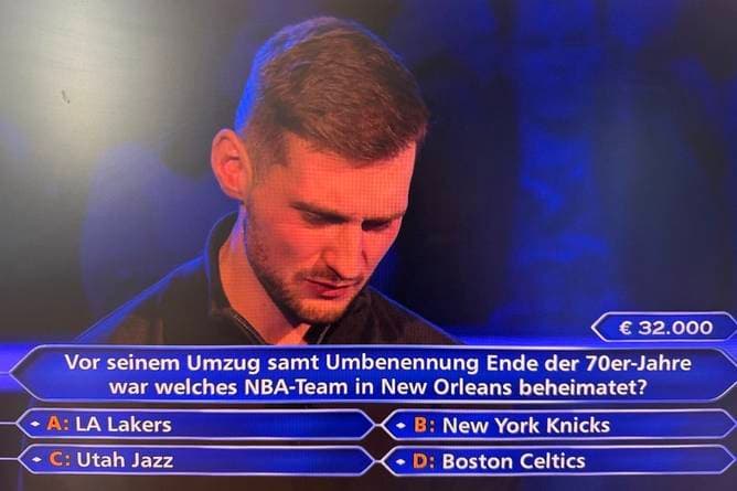 Knifflige Sport-Frage bei "Wer wird Millionär?"