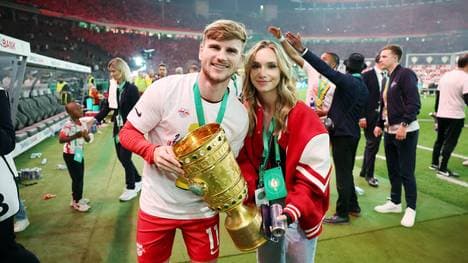Das waren sportlich bessere Zeiten - Timo Werner mit Frau Paula 