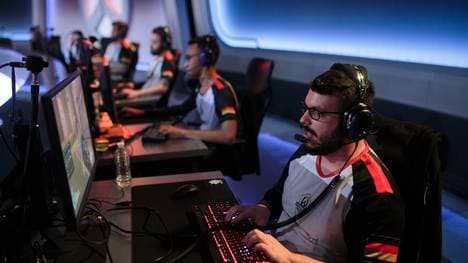 Das deutsche Team auf der Bühne des Overwatch World Cups 2018 in Paris