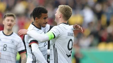 Sieg für Jonathan Burkardt (r.) und die deutsche U21