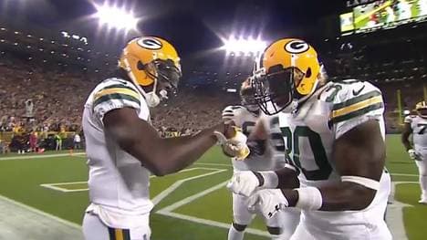 Jubel der Green Bay Packers