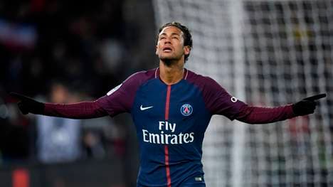 Neymar feiert sein Tor für Paris St. Germain