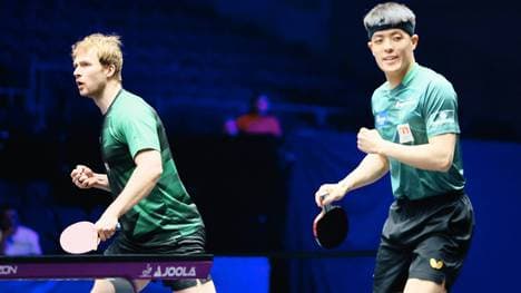 Sieger in Brasilien: Benedikt Duda (l.) und Dang Qiu