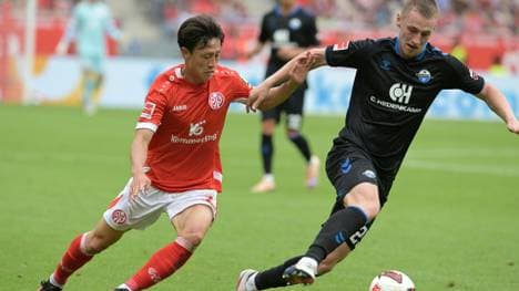 Scheller (r.) gab gegen Mainz sein Bundesliga-Debüt
