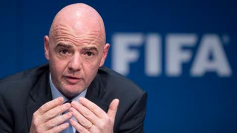 FIFA-Präsident Gianni Infantino zeigt sich nach dem Anschlag im Irak schockiert