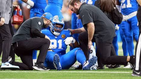 Levi Onwuzurike, Teamkollege von Amon-Ra St. Brown bei den Detroit Lions, wird die ersten vier NFL-Spiele höchstwahrscheinlich verpassen