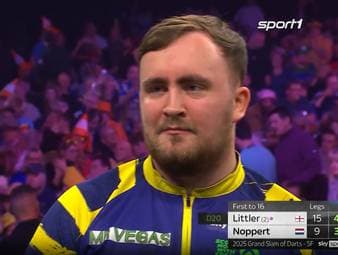 Luke Littler gewinnt im Halbfinale des Grand Slam of Darts gegen Danny Noppert mit 16:9 und ist somit erstmals die Nummer eins der PDC Order of Merit.