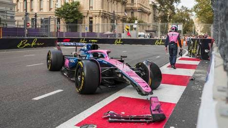 Franco Colapinto war einer von unzähligen Piloten, die im Qualifying gegen die Bande prallten