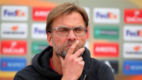 Jürgen Klopp war wenig begeistert von der Frage eines Journalisten bei der Pressekonzerenz