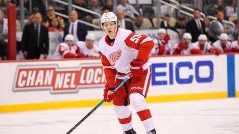 Moritz Seider wurde an sechster Position von den Red Wings gedraftet