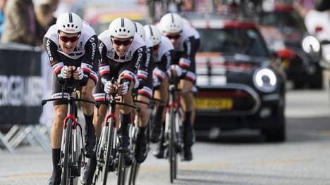 Das deutsche Team Sunweb mit Lennard Kämna war in Bergen nicht zu schlagen