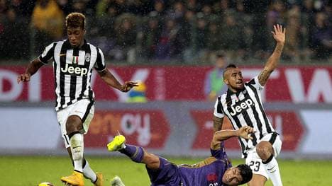 Kingsley Coman (l.) und Arturo Vidal (r.) spielten zusammen bei Juventus