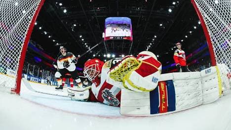 Justin Schütz jubelte über den DEB-Team gegen Österreich