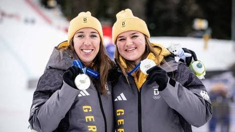 Kira Weidle-Winkelmann und Emma Aicher aus Deutschland konkurrieren nach Olympia um die kleine Kristallkugel