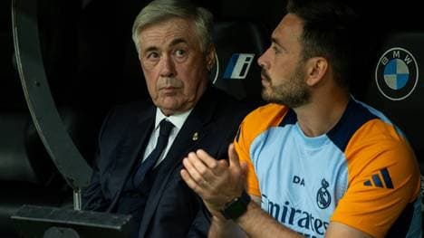 Carlo (l.) und Davide Ancelotti bei Real Madrid