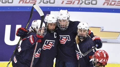 USA Eishockey Frauen Jubel