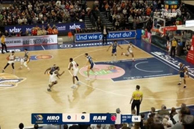 Spiel Highlights zu ROSTOCK SEAWOLVES - BMA365 Bamberg Baskets