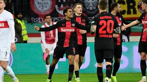 Bayer Leverkusen gewann das Viertelfinale gegen den VfB.