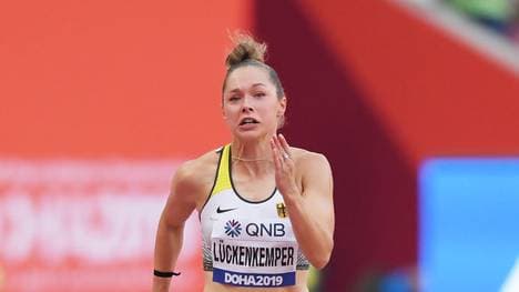 Gina Lückenkemper ärgerte sich sehr über die fragwürdigen Kameras in den Startblöcken