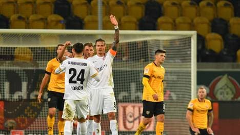 Sein Tor wurde nach züruckgenommen: Wehen-Kapitän Manuel Schäffler