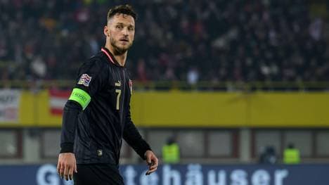 Österreich (im Bild: Marko Arnautovic) ist in der Favoritenrolle gegen Rumänien