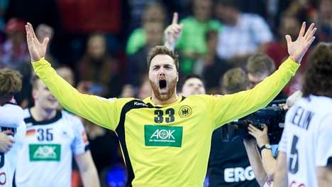 Torhüter Andreas Wolff feierte mit der deutschen Nationalmannschaft den EM-Titel