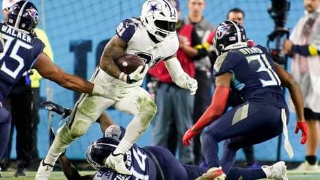 Cowboys-Star Ezekiel Elliott war auch von den Tennessee Titans kaum zu stoppen