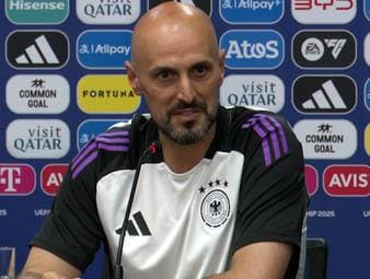 U21-Trainer Antonio Di Salvo will vor dem EM-Finale gegen England nichts von den Gerüchten um einen möglichen Bayern-Wechsel von Nick Woltemade wissen.