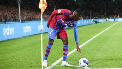 Ousmane Dembélé läuft auch künftig im Trikot des FC Barcelona auf