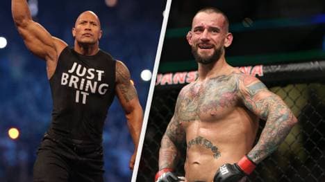 Dwayne "The Rock" Johnson (l.) rief nach WWE Monday Night RAW bei CM Punk an