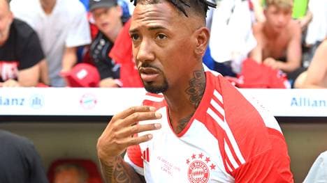 Jerome Boateng beim Legendenspiel des FC Bayern