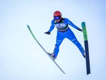 Armbruster nach Abbruch auf dem Podest