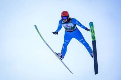 Armbruster nach Abbruch auf dem Podest