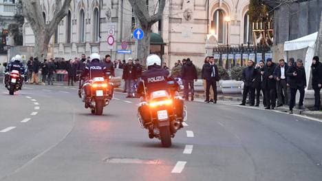 Die Polizei musste in Rom einschreiten