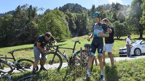 Emanuel Buchmann kämpft nach seinem Sturz bei der Dauphiné-Rundfahrt gegen die Zeit