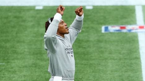 Seit Donnerstag ist Cam Newton wieder im Training bei den New England Patriots