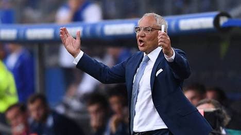 Felix Magath zeigte an der Seitenlinie gegen den Hamburger SV vollen Einsatz